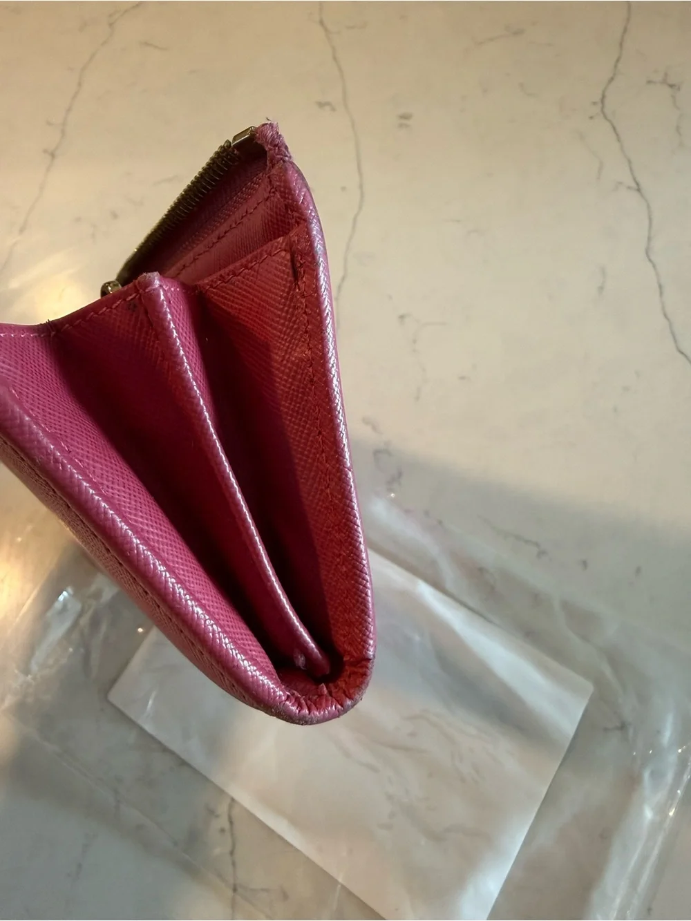 Prada sleek zip
